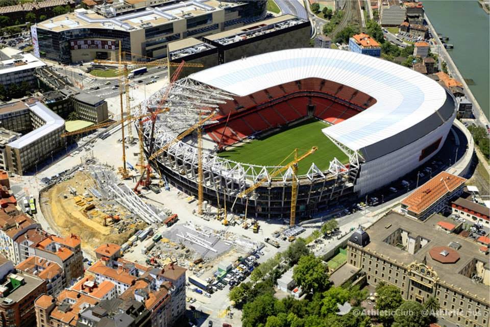 Cubierta del estadio San Mamés Barria